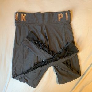 PINK leggings with mesh on sid